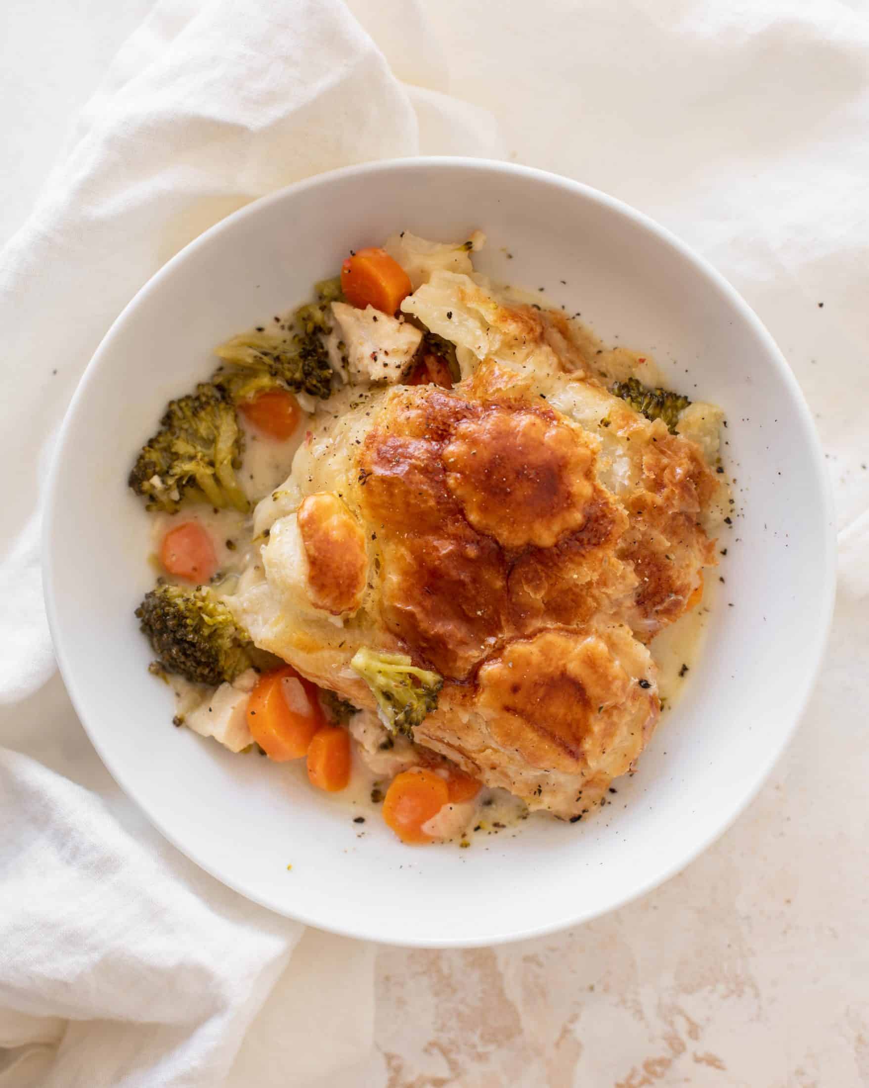 broccoli cheddar chicken pot pie