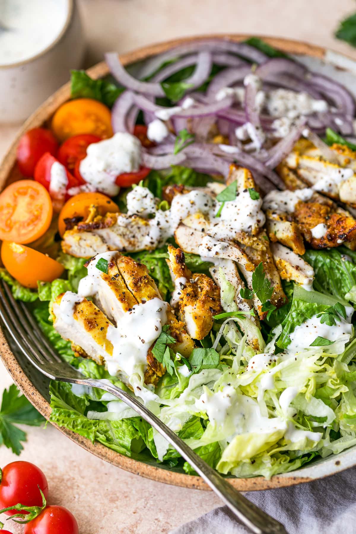 Chicken Gyro Salad