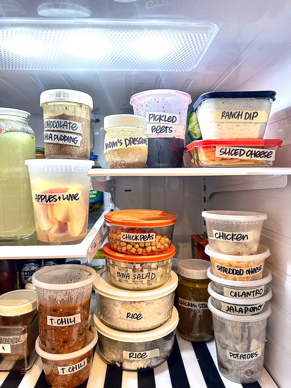 Shutterbean Meal Prep - inside Tracy Benjamin's fridge 
