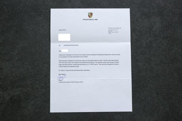 Japanese-Market 1997 Porsche 911 Turbo S