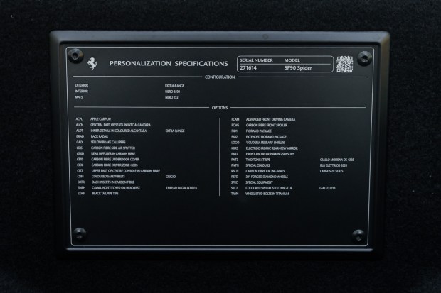 1k-Mile 2022 Ferrari SF90 Spider Assetto Fiorano