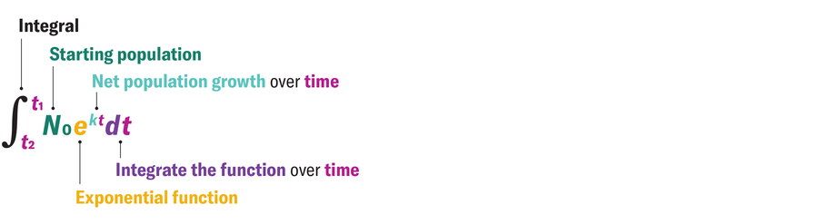 Equation takes the sum of populations across all time periods to calculate all the people who have ever lived.