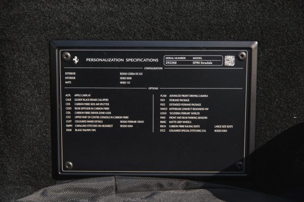 2023 Ferrari SF90 Stradale Assetto Fiorano