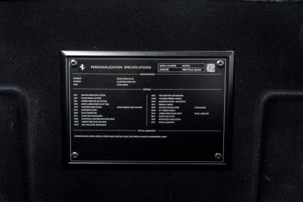 2020 Ferrari 488 Pista Spider