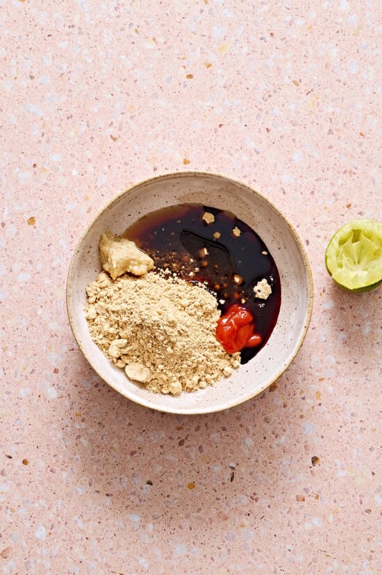 Make the light peanut-lime dressing.